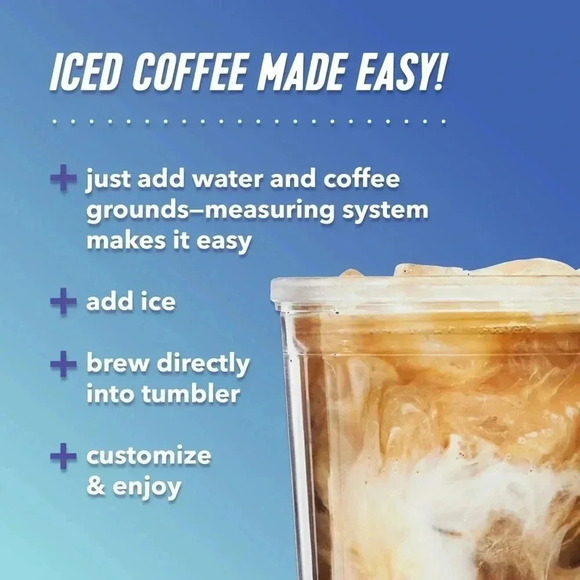 NWT Mr. Coffee® Iced™ Coffee Maker with Reusable Plastic Tumbler, Black - Picture 4 of 7